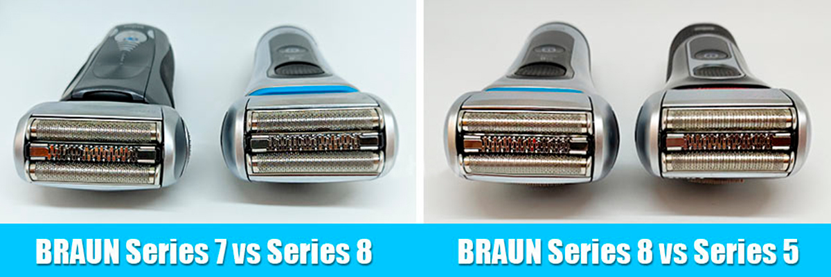 Сравнение режущих блоков Braun Series 5, 7 и 8 Сравнение режущих блоков Braun Series 5, 7 и 8