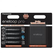 Аккумулятор Panasonic Eneloop Pro BK-3HCDEC/4BE AA 2500mAh NiMh (4 шт.) + футляр Eneloop ЕС