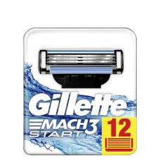 Сменные кассеты (лезвия) Gillette Mach3 Start (12 шт.)