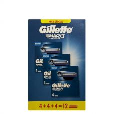 Сменные кассеты (лезвия) Gillette Mach3 Turbo New (12 шт.)