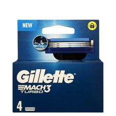 Сменные кассеты (лезвия) Gillette Mach3 Turbo New (4 шт.)