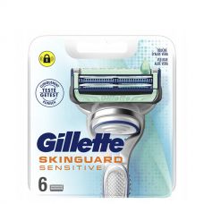 Gillette Skinguard Sensitive ALOE VERA лезвия (сменные кассеты) 6 шт.