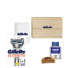 Набор Gillette Бритва Gillette SkinGuard Power Sensitive (1 сменная кассета) Limited Edition
