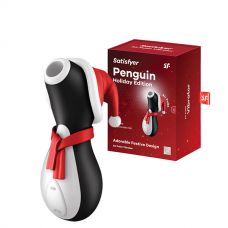 Вакуумный стимулятор клитора Satisfyer Penguin Holiday Edition в виде пингвина ЕС