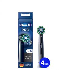Насадка Oral-B EB50BRX Pro Cross Action Black на зубную щетку (4 шт.) ЕС