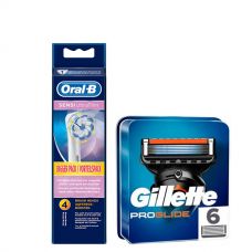 Набор насадок Oral-B (EB60-4 шт) и кассет Gillette (Proglide NEW-6 шт) ЕС