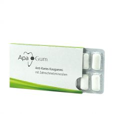 Жевательная резинка ApaCare ApaGum с ксилитом и минералами для укрепления эмали (12 шт.)