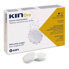 Таблетки для чистки зубных протезов KIN Oro с активным кислородом (30 шт.)
