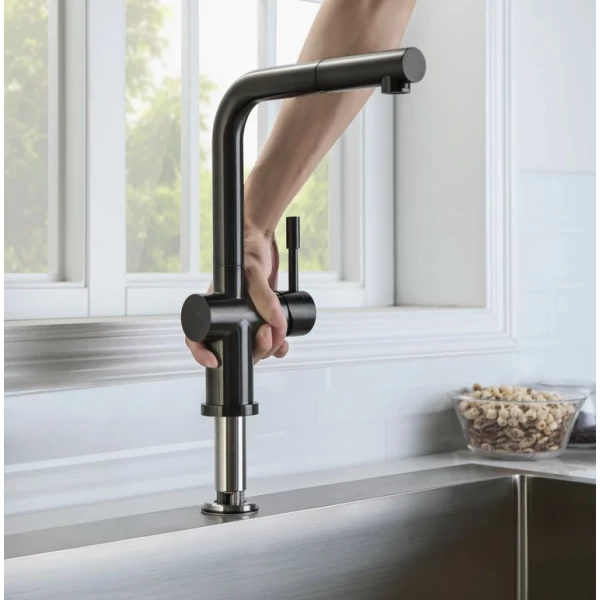 Смеситель Blue water BATERIA KUCHENNA CORSA INOX CZARNA STAL WINDOW (BATERIA KUCHENNA CORSA INOX CZARNA STAL WINDOW)