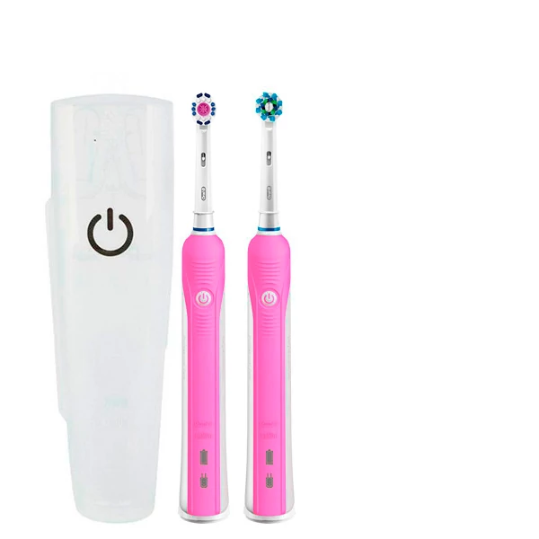 Зубная щетка Oral-B D16 PRO Family Pack 2in1 Pink+Pink с футляром