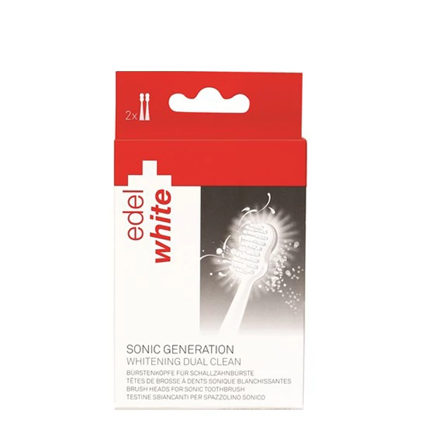 Насадки Edel+White Отбеливающие для зубной щетки Sonic Generation 2 шт.