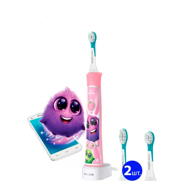 Зубная щетка Philips Sonicare HX6352/42 For Kids с Bluetooth (4 нас.)