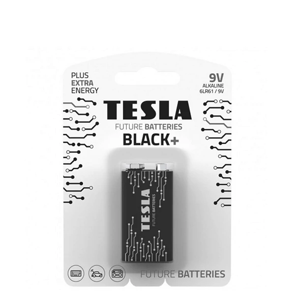 Батарейка Tesla BLACK+ 9V (6LR61) 9V (1 шт.)