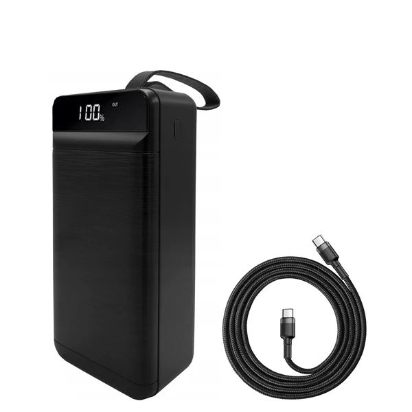 Повербанк (Power Bank) XO 22.5W 50000mAh PR158 Black + кабель USB-C Type-C ЕС