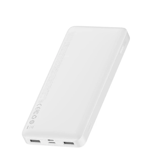 Повербанк (Power Bank) Baseus 15W 30000mAh PPJAN-C02 White + USB-C Type-C и адаптер ЕС
