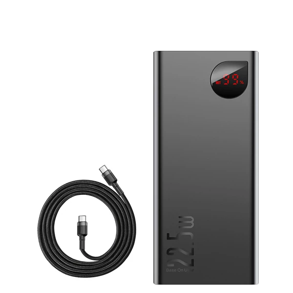 Повербанк (Power Bank) Baseus 22.5W 30000mAh PPIMDA-C0A Black + кабель USB-C Type-C ЕС