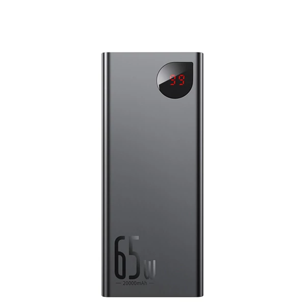 Повербанк (Power Bank) Baseus 65W 20000mAh PPIMDA-D01 Black с поддержкой зарядки ноутбука ЕС