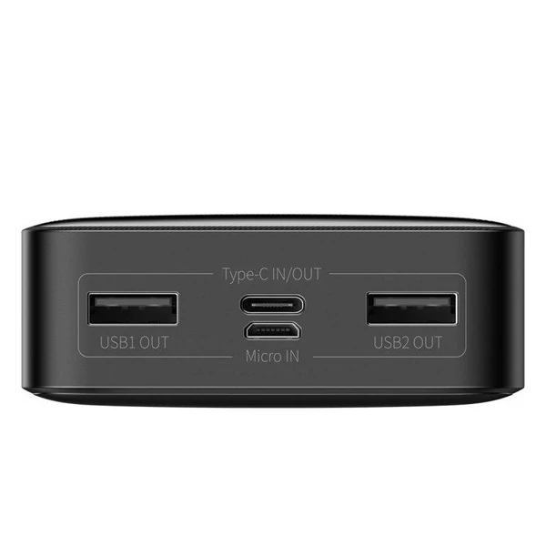 Повербанк (Power Bank) Baseus 15W 20000mAh PPDML-J01 Black + кабель USB-C Type-C