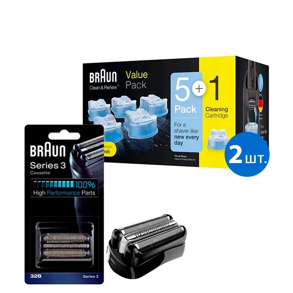 Braun 32B + CCR6x2 для бритвы набор ЕС