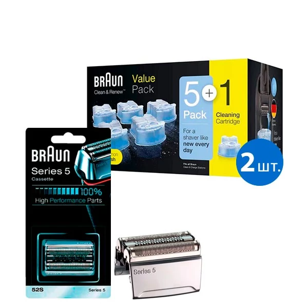 Braun 52s + CCR6x2 для бритвы набор ЕС