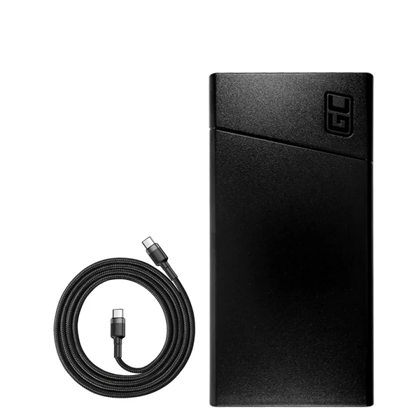 Повербанк (Power Bank) Green Cell 18W 20000mAh PBGC03 Black + кабель USB-C Type-C ЕС