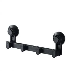 Вешалка для ванной комнаты IwConcept RS-8 Black на вакуумных присосках