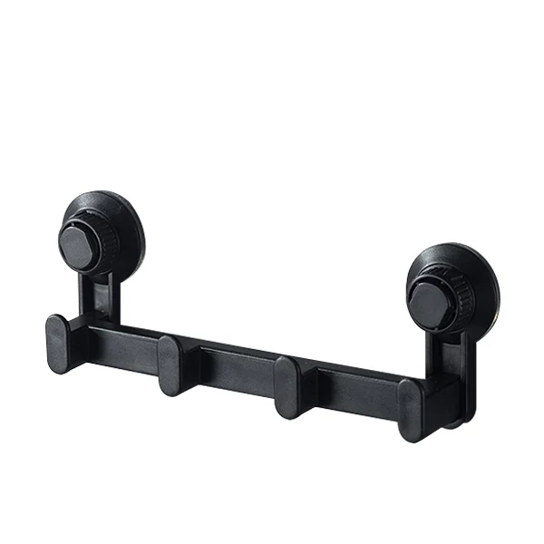 Вешалка для ванной комнаты IwConcept RS-8 Black на вакуумных присосках