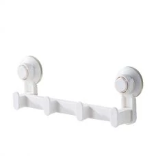 Вешалка для ванной комнаты IwConcept RS-8 White на вакуумных присосках