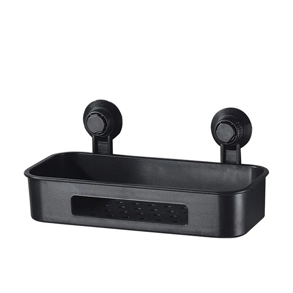Полка в ванную IwConcept RS-9 Black на вакуумных присосках