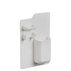 Органайзер J-MART Mighty Toothbrush Holder 1031 Grey Силиконовый настенный