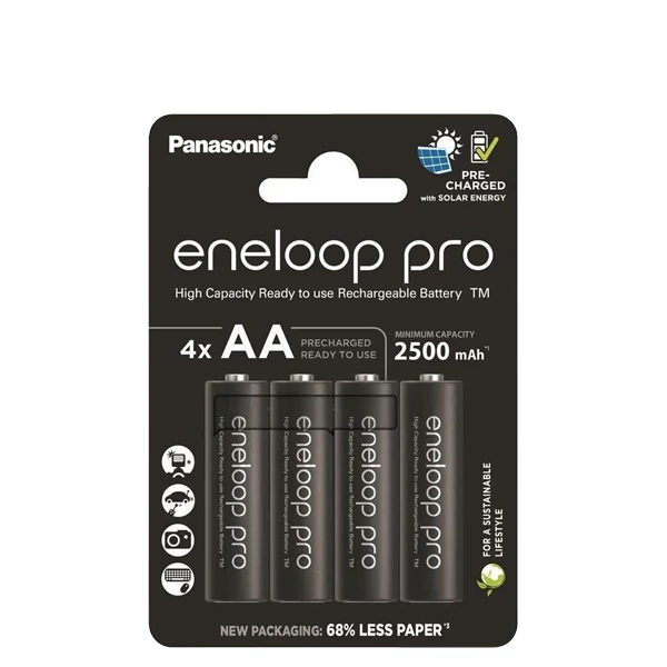 Аккумулятор Panasonic Eneloop Pro BK-3HCDE/4CP AA 2500mAh NiMH (4 шт.) ЕС