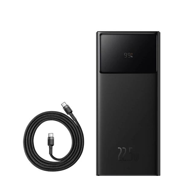 Повербанк (Power Bank) Baseus 22.5W 20000mAh PPXJ060001 Black + кабель USB-C Type-C ЕС
