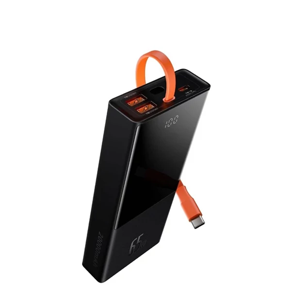 Повербанк (Power Bank) Baseus 65W 20000mAh PPJL000001 Black с поддержкой зарядки ноутбука