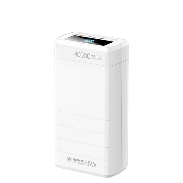 Повербанк (Power Bank) REMAX 65W 40000mAh RPP-310 White с поддержкой зарядки ноутбука