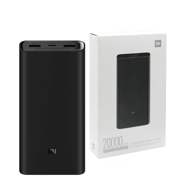 Повербанк (Power Bank) Xiaomi MI 50W 20000mAh Black с поддержкой зарядки ноутбука