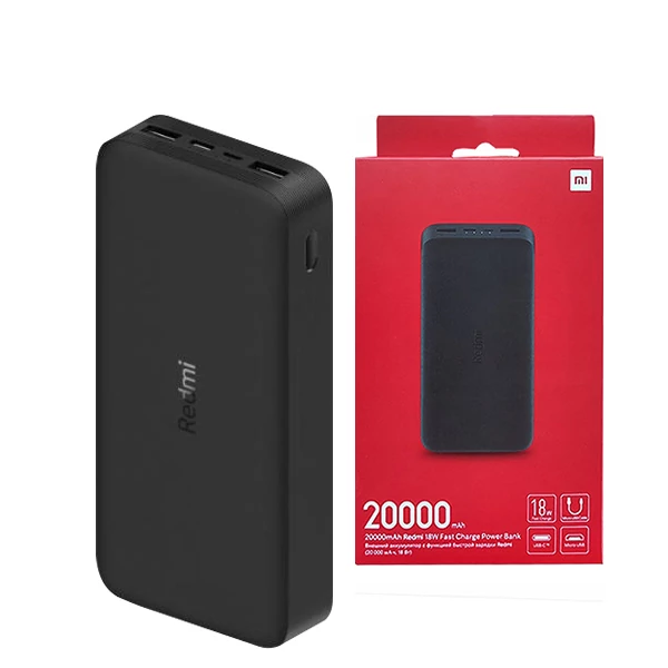 Повербанк (Power Bank) Xiaomi 18W 20000mAh Mi Redmi Black ЕС