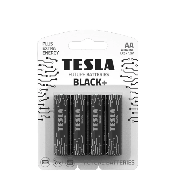 Батарейки Tesla BLACK+ AA (LR06) 1.5V (4 шт.)