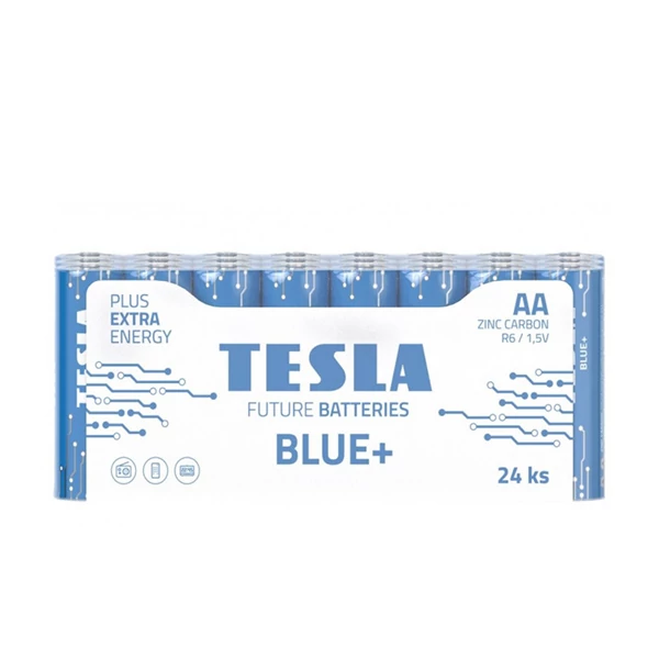 Батарейки Tesla BLUE+ AA (R06) 1.5V (24 шт.)