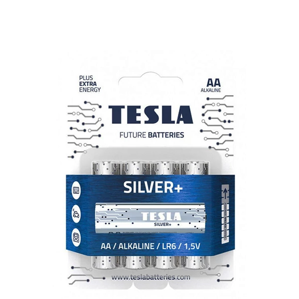 Батарейки Tesla SILVER+ AA (LR06) 1.5V (4 шт.)