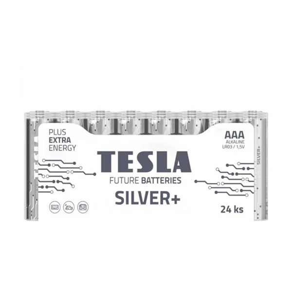 Батарейки Tesla SILVER+ AAA (LR03) 1.5V (24 шт.)