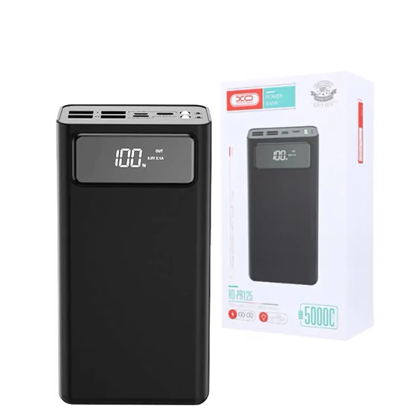 Повербанк (Power Bank) XO PR125 50000mAh Black ЕС