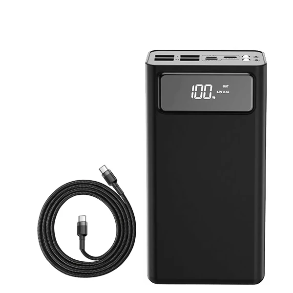 Повербанк (Power Bank) XO PR125 50000mAh Black + кабель USB-C Type-C ЕС