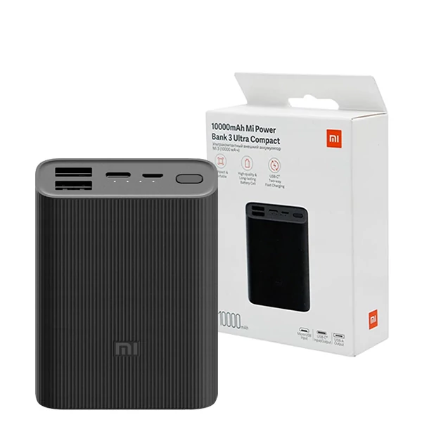 Повербанк (Power Bank) Xiaomi 22.5W 10000mAh Mi 3 Ultra Compact Black ЕС
