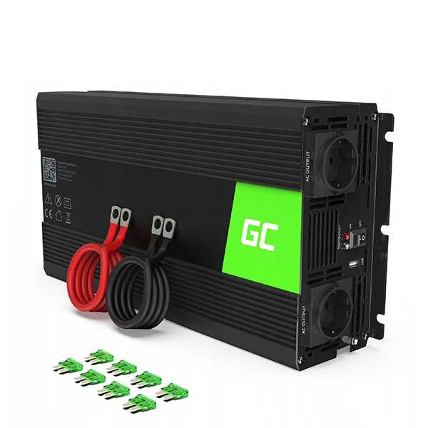  Green Cell DC-AC (24V/230V 1500/3000W) Преобразователь (Чистая синусоида) INV19 ЕС