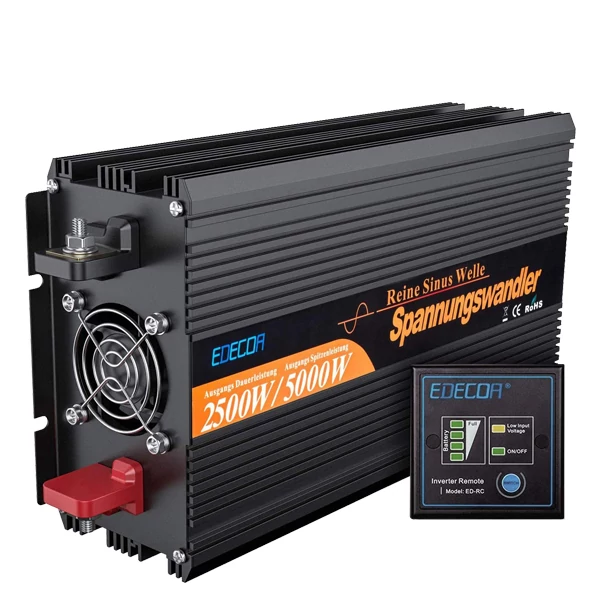 Edecoa DC-AC (12V/230V 2500/5000W) Инвертор (Чистая синусоида) ЕС