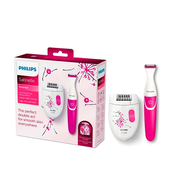 Эпилятор Philips Satinelle Essential HP6548/01 + триммер EC