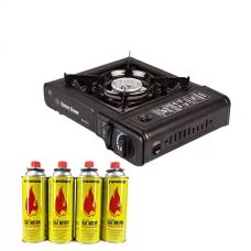 Плитка газовая Happy Home BDZ-155-A + 4 газовых баллона