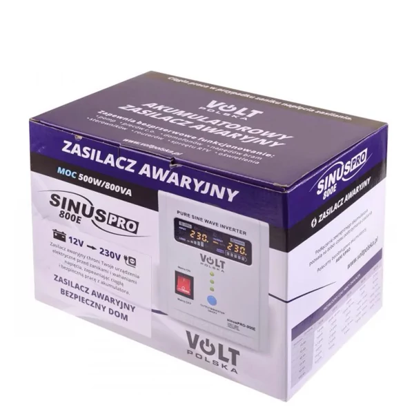 ИБП Volt Polska Sinus PRO-800E 3SP080012E (800VA/500W)