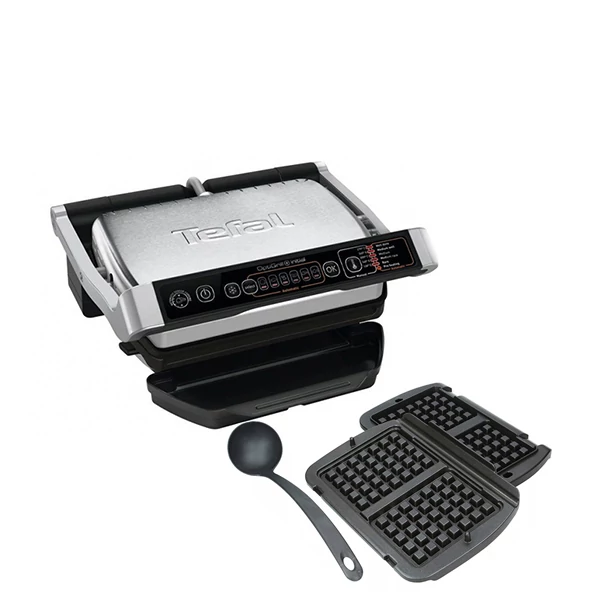 Электрогриль Tefal GC706D34 OptiGrill + Сменные пластины Optigrill+ XA723812 для вафель ЕС