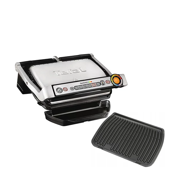 Электрогриль Tefal GC712D OptiGrill + Верхняя пластина Tefal TS-01039390 ЕС